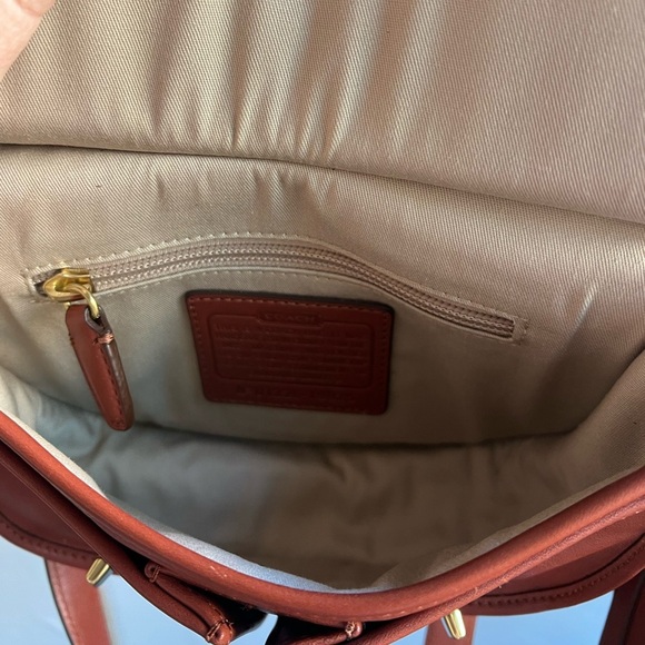 Coach Legacy Amanda Crossbody Bag 19925 Brown Leather Turnlock Tassel Rare - Picture 8 of 13